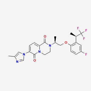 molecular formula C24H24F4N4O3 B11929245 PF-06442609 