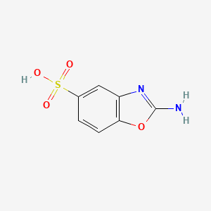 molecular formula C36H34ClN5O8 B1192933 2-Amino-1,3-benzoxazole-5-sulfonic acid 