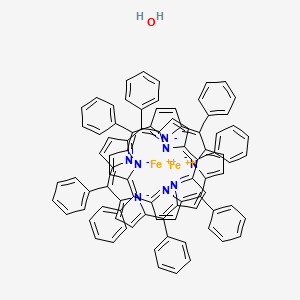 molecular formula C88H58Fe2N8O B11929334 iron(2+);5,10,15,20-tetraphenylporphyrin-22,24-diide;hydrate 