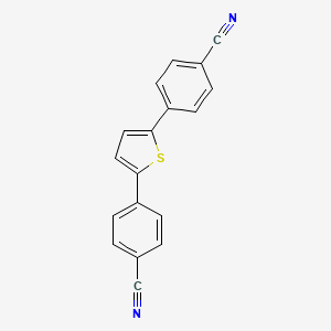 molecular formula C18H10N2S B11929399 4,4'-(Thiophene-2,5-diyl)dibenzonitrile 