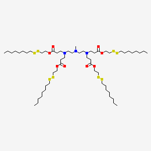 molecular formula C57H111N3O8S8 B11929559 113-O12B 