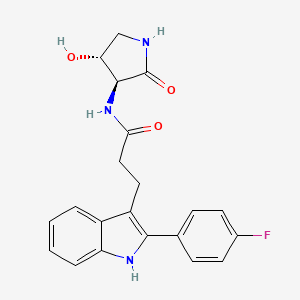 molecular formula C21H20FN3O3 B11929779 Apol1-IN-1 