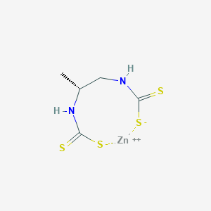 molecular formula C5H8N2S4Zn B11929832 zinc;N-[(2R)-1-(sulfidocarbothioylamino)propan-2-yl]carbamodithioate 