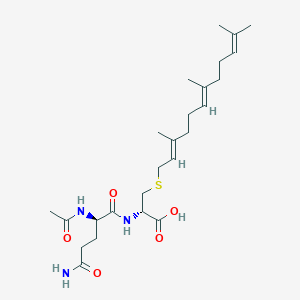 molecular formula C25H41N3O5S B11929869 Ac-D-Gln-D-Cys((E,E)-farnesyl)((E,E)-farnesyl)-OH 