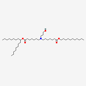 molecular formula C45H89NO5 B11929956 undecyl 7-[(7-heptadecan-9-yloxy-7-oxoheptyl)-(3-hydroxypropyl)amino]heptanoate 