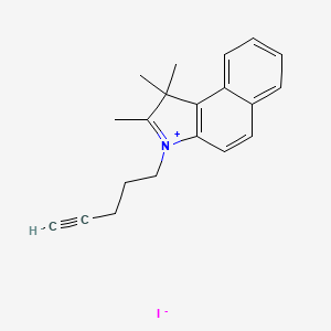 molecular formula C20H22IN B11929982 1,1,2-Trimethyl-3-pent-4-ynyl-benzo[e]indol-3-ium iodide 