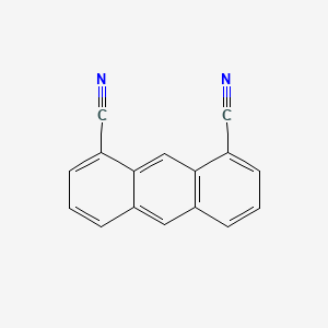 molecular formula C16H8N2 B11930008 Anthracene-1,8-dicarbonitrile 