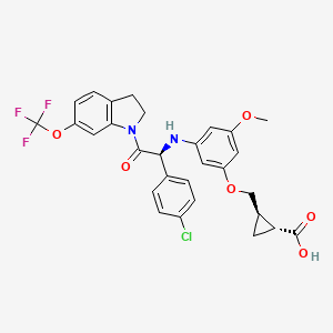 molecular formula C29H26ClF3N2O6 B11930030 Denv-IN-2 