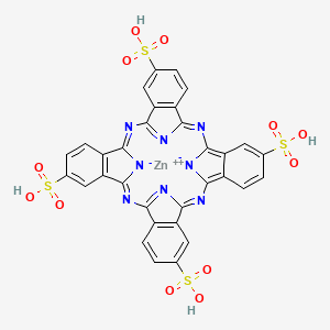 molecular formula C32H16N8O12S4Zn B11930041 Zinc tetrasulfonate phthalocyanine 