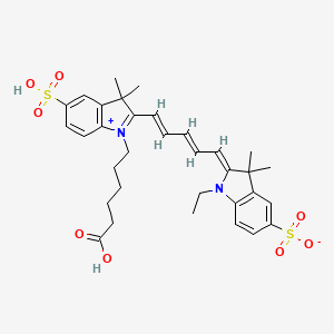 molecular formula C33H40N2O8S2 B11930048 Sulfo-Cy5-acid 
