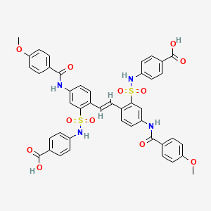 molecular formula C44H36N4O12S2 B11930082 MtbHU-IN-1 