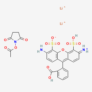 molecular formula C26H21Li2N3O13S2 B11930150 TFAX 488,SE dilithium 