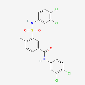 molecular formula C20H14Cl4N2O3S B11930169 JC-229 