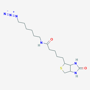molecular formula C16H28N6O2S B11930172 N-(6-azidohexyl)-5-(2-oxohexahydro-1H-thieno[3,4-d]imidazol-4-yl)pentanamide 