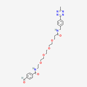 molecular formula C29H36N6O7 B11930197 Methyltetrazine-PEG4-aldehyde 