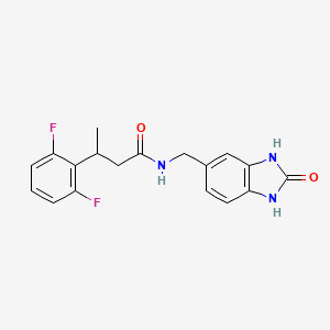 molecular formula C18H17F2N3O2 B11930199 AGPS-IN-1 