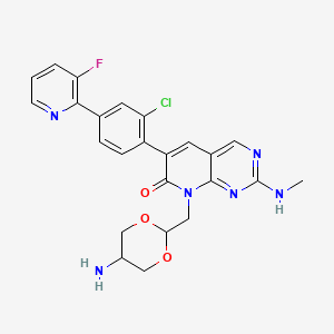 molecular formula C24H22ClFN6O3 B11930204 MRIA9 