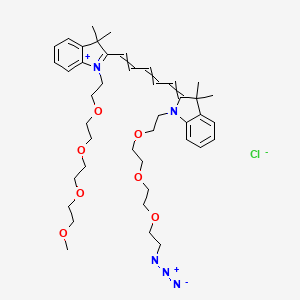 N-(m-PEG4)-N'-(azide-PEG3)-Cy5