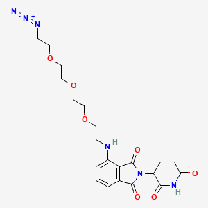 molecular formula C21H26N6O7 B11930251 Pomalidomide 4'-PEG3-azide 