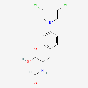 molecular formula C14H18Cl2N2O3 B11930321 (S)-N-Formylsarcolysine CAS No. 32526-17-3