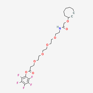 molecular formula C27H34F5NO8 B11930338 Cyclooctyne-O-amido-PEG4-PFP ester 