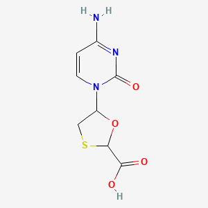 molecular formula C8H9N3O4S B11930348 5-(4-amino-2-oxopyrimidin-1(2H)-yl)-1,3-oxathiolane-2-carboxylic acid 