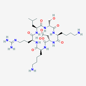 molecular formula C31H57N11O9 B11930368 cyclo(RLsKDK) 