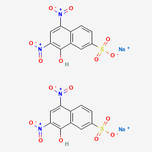 molecular formula C20H10N4Na2O16S2 B11930414 disodium;8-hydroxy-5,7-dinitronaphthalene-2-sulfonate 