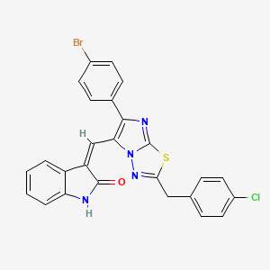 molecular formula C26H16BrClN4OS B11930424 Disarib 