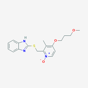 molecular formula C18H21N3O3S B119305 Rabeprazole Sulfide N-Oxide CAS No. 924663-40-1