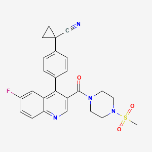 molecular formula C25H23FN4O3S B11930660 NCT-506 