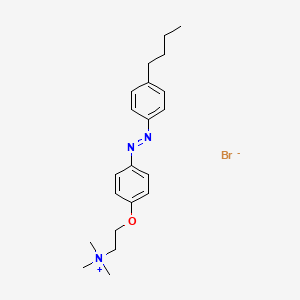 molecular formula C21H30BrN3O B11930753 2-(4-(4-Butylphenyl)diazenylphenoxy)ethyltrimethylammonium bromide 