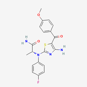 molecular formula C20H19FN4O3S B11930853 (S)-Veludacigib 