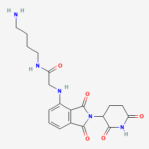 molecular formula C19H23N5O5 B11930934 Thalidomide-NH-amido-C4-NH2 