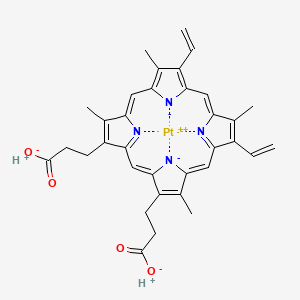 molecular formula C34H32N4O4Pt B11930982 Pt(II) protoporphyrin IX 