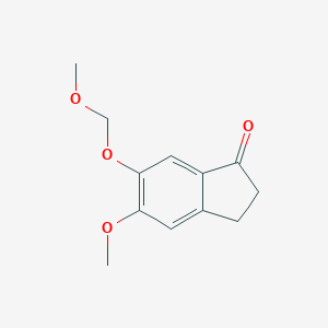 molecular formula C12H14O4 B119311 5-Methoxy-6-methoxymethoxyindan-1-one CAS No. 146827-11-4