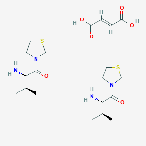 molecular formula C22H40N4O6S2 B11931217 P32/98 (hemifumarate) 