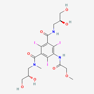 molecular formula C18H24I3N3O8 B11931276 N1,N3-bis[(2S)-2,3-dihydroxypropyl]-2,4,6-triiodo-5-(2-methoxyacetamido)-N1-methylbenzene-1,3-dicarboxamide 