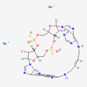 molecular formula C24H26F2N10Na2O8P2S2 B11931314 E7766 disodium 