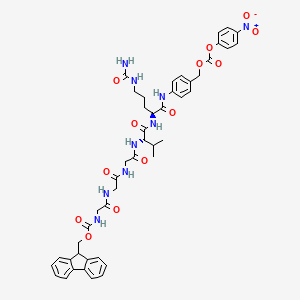 molecular formula C46H51N9O13 B11931506 Fmoc-Gly3-Val-Cit-PAB-PNP 