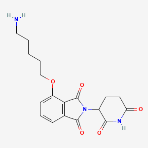 molecular formula C18H21N3O5 B11931508 Thalidomide-O-C5-NH2 