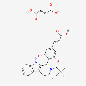 molecular formula C29H29F3N2O6 B11931611 AZD9496 maleate 
