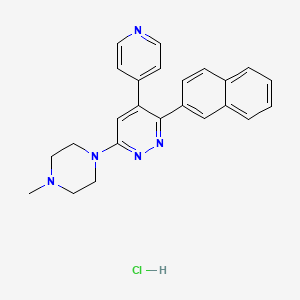 molecular formula C24H24ClN5 B11931665 MW-150 hydrochloride 