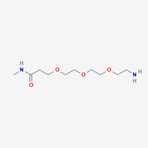 molecular formula C10H22N2O4 B11931717 Methylacetamide-PEG3-NH2 