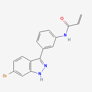 molecular formula C16H12BrN3O B11931737 Mkk7-cov-13 