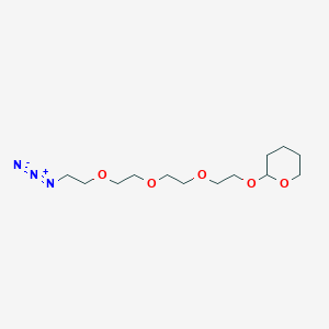 molecular formula C13H25N3O5 B11931794 Azido-PEG4-THP CAS No. 145927-74-8