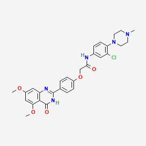 molecular formula C29H30ClN5O5 B11931797 Brd4/CK2-IN-1 