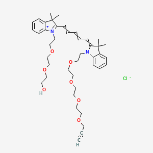 N-PEG3-N'-(propargyl-PEG4)-Cy5