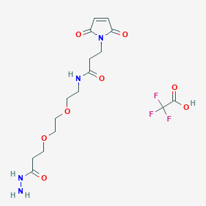 molecular formula C16H23F3N4O8 B11931863 Maleimide-PEG2-hydrazide TFA 