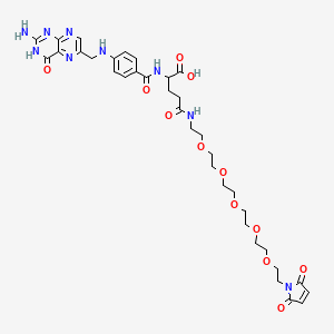molecular formula C35H45N9O12 B11931895 FA-PEG5-Mal 